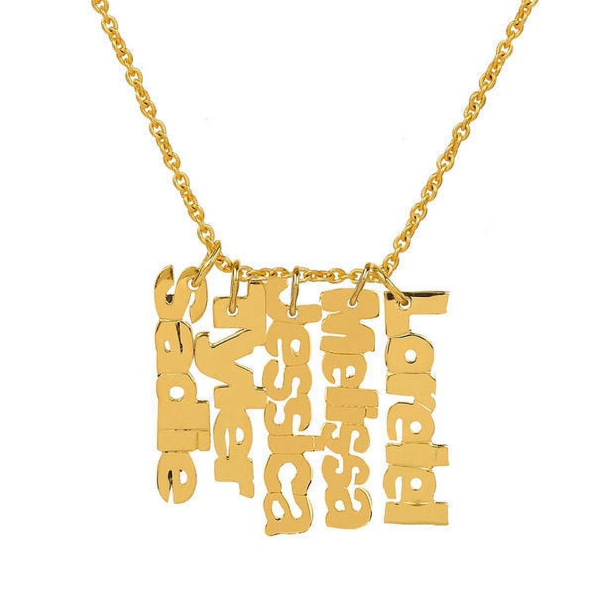 Personalized Mother's Vertical Three-Name Necklace