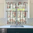 thumbnail image 3 of Kitchen Curtains and Valance Set 36 Inch Tier Pioneer Colorful Floral 3 Pieces Set Dining Room Small Curtain Drapes Cafe Curtains Valance for Home Decor Rod Pocket, 3 of 6