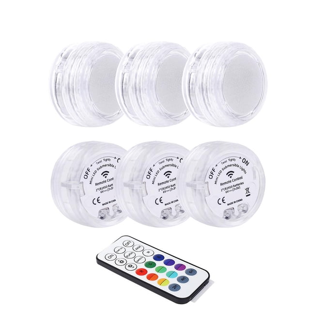 Luz Led Sumergible Control Inalámbrico Luz Led Submarina Luz Subacuática Impermeable Brillante Luz Led Subacuática Colorida Para Iluminación De Decoración De Acuarios sonducket HA021407-00