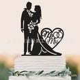 thumbnail image 1 of tredstone Acrylic Cake Insert Birthday Party Bride and Groom Wedding with Love Cake Decoration Insert, 1 of 1