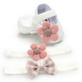 thumbnail image 6 of URMAGIC Newborn Baby Girl Shoes+2pcs Headband,Infant Toddler Soft Sole Crib Princess Shoes, 6 of 6