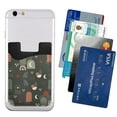 thumbnail image 2 of YFYANG Universal Adhesive Cell Phone Card Holder, Green Bohemian Abstract Geometric Leather Cell Phone Wallet Sticker, 2 of 6