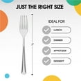 thumbnail image 2 of Exquisite Disposable Forks - 100 Clear Plastic Forks - Heavy Weight, 2 of 10