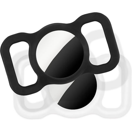 Airtag Dog Collar (2 Pack) (Black/White)