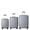 Gray, variant on Lightweight PP Hardshell Luggage Set of 3 with 20" 24" 28", Modern Suitcase with 3-Step Push Botton Handle & TSA Lock