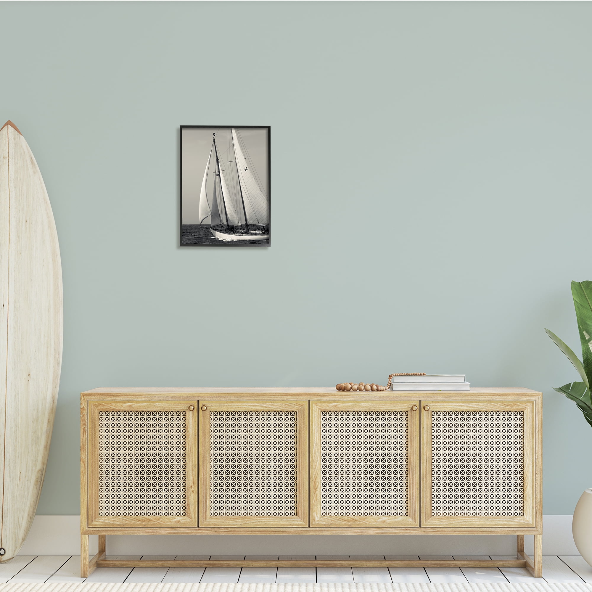 Stupell Indtries Ocean Ship Full Sail Modern Nautical Boat Photography,16 x 20,Design by Danita Delimont