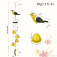 thumbnail image 4 of Carillones de viento de pájaros para exteriores, regalos de pájaros jilguero, campanas de viento de pájaro amarillo, decoraciones al aire libre, decoración colgante para jardín, Patio y pati, 4 of 5