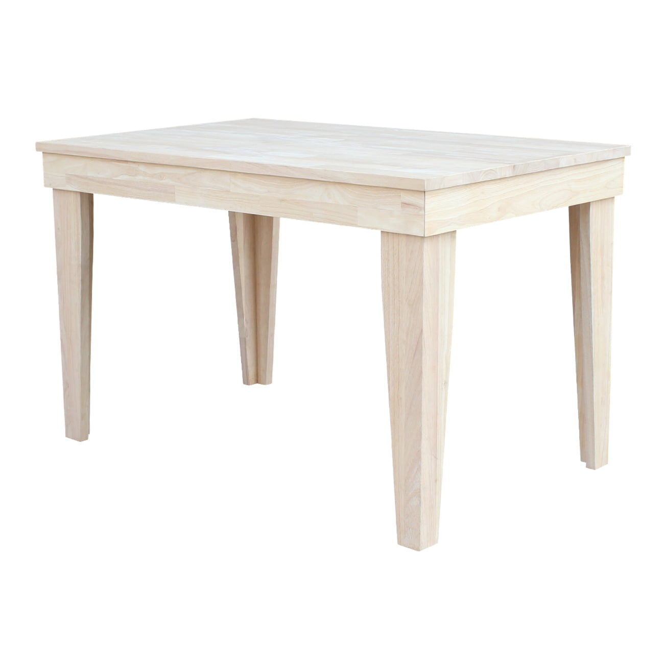 Aspen Solid Wood Top Dining Table - Unfinished - Walmart.com