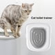 thumbnail image 5 of Entrenador de inodoro universal para gatos con clip de plástico WC Entrenador de inodoro Accesorios para mascotas, 5 of 5