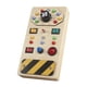 thumbnail image 5 of Tablero de actividades Montessori de madera, tablero electrónico para el desarrollo de niños pequeños, tablero de actividades con LED e interruptor engranaje, 5 of 9