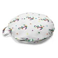 thumbnail image 1 of Vintage Nautical Tattoo Round Floor Cushion with Handle, Repetitive Pattern of Polygonal Colorful Anchor, Decorative Pillow for Living Room & Dorms, 18" Round, Multicolor, by Ambesonne, 1 of 4