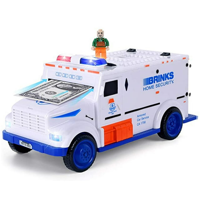 Hucha automática de seguridad para coche con monedas para niños