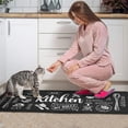 thumbnail image 4 of Kitchen Rugs and Mats, Non-Slip Washable Anti-Fatigue Kitchen Mats 2 Pieces Black Kitchen Carpet Floor Comfort Mats for Kitchen Sink Front Two Piece Set, Black 17x30+17x47inch, 4 of 6