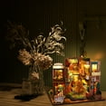 thumbnail image 3 of EIMELI DIY Miniature Dollhouse Kit 1 24 Scale Wooden Room Making Kit with Furniture and LED Light Handmade Mini Craft Exquisite Model Building Set for Child Home Decor, 3 of 8