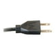 C2G 25 ft 25ft Power Extension Cord - Outlet Saver - 18 AWG - Câble d'Extension de Puissance - NEMA 5-15 (M) à NEMA 5-15 (F) - - Noir – image 2 sur 3