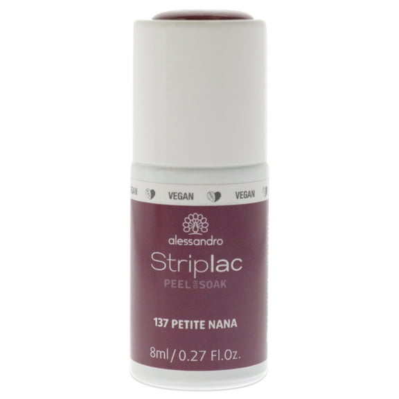 Alessandro Striplac Peel or Soak - 137 Petite Nana , 0.27 oz Nail Polish