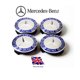 thumbnail image 1 of Juego de 4 piezas de cubierta central de rueda de aleación azul de 75 mm para Mercedes-Benz, insignia para cubo de rueda, adecuada para todos los modelos, 1 of 2