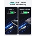 thumbnail image 2 of Cable USB C INIU de 3 pies, 2 unidades, 240 W, carga rápida para iPhone, 2 of 7