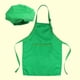 thumbnail image 3 of Juego de 2 piezas de chef para niños, juego completo de cocina con chef y delantal para cocinar, hornear, pintar, decorar y fiestas (verde)., 3 of 7