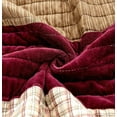 thumbnail image 5 of DaDa Bedding Crisp Flannel Warm Tones Cotton Velveteen Patchwork Bedspread Set (JHW-955), 5 of 6