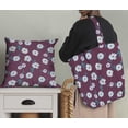 thumbnail image 2 of Soimoi Velvet Purple Fabric By the Yard - 54 Inch Wide - Leaves & Blossom Flower Floral Textile - Graceful and Botanical Patterns for Various Uses Printed Fabric, 2 of 6