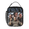 thumbnail image 4 of Bolsas de almuerzo con aislamiento estilo vintage The Soprano Tony Soprano contenedor para almuerzo refrigerador térmico Harajuku, 4 of 4