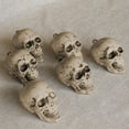 thumbnail image 4 of Halloween Skull, Skull Decoration, 6Pcs Gray Plastic Halloween Skull Heads for Home Decor, Durable Wear-Resistant Material, Desktop Ornament, Halloween Party Accessories, 4 of 6