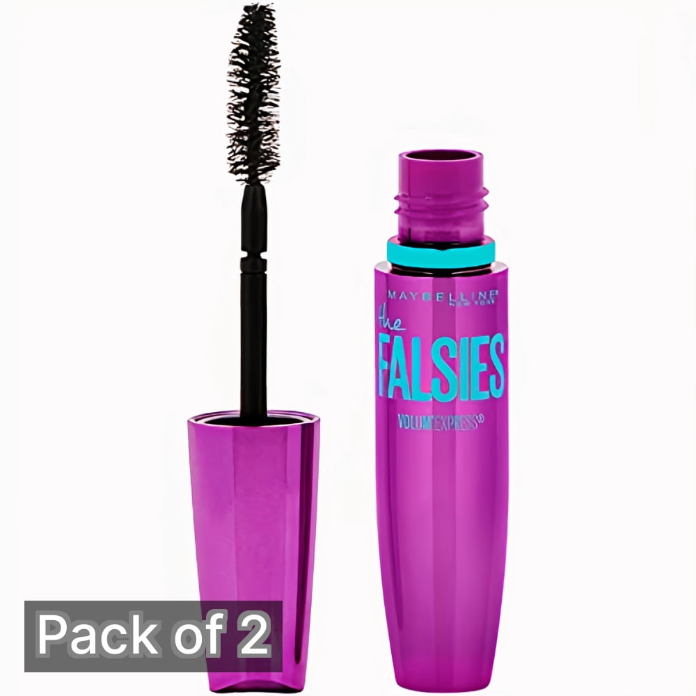 Maybelline Falsies Washable Mascara, 281-Very Black, 0.25 fl oz (Pack of 2)