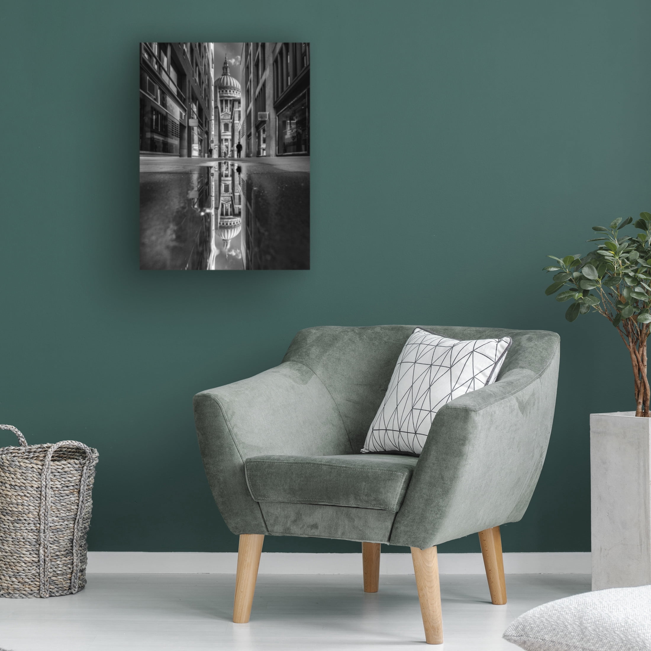 Trademark Fine Art Selaru Ovidiu The Mirror Of St Pauls Cathedral Canvas Wall Art