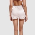 thumbnail image 5 of KKBOTIVE Women Culotte Half Satin Pettipants Under Dresses Lace Trim Pants Elastic Waist Liner Shorts, WH1 Size: M, 5 of 6
