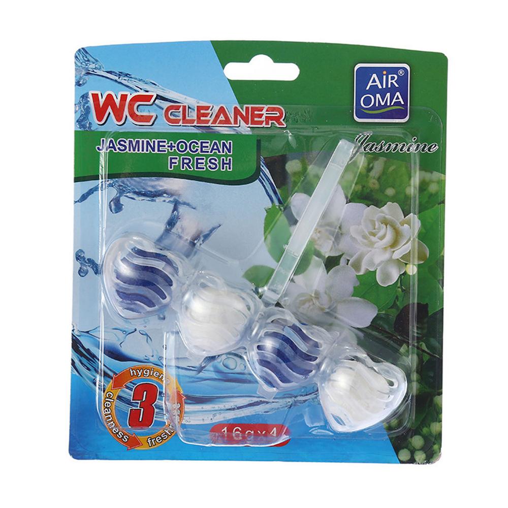 Famure 4 Pieces Soft Scrub Toilet Bowl FreshenerHangings Automatic Toilet Cleaning Ball with 4