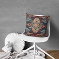 thumbnail image 5 of Boho Red and Blue Pattern Ethnic Design Farmhouse Throw Pillow Covers 18 X 18 Inch, Set Of 4, Linen Study Sofa Cushion Cover Indoor Living Room Home Decor, 5 of 5