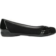 thumbnail image 2 of Women's Life Stride Aliza Ballet Flat Black Faux Leather 10 W, 2 of 6