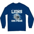 thumbnail image 1 of NFL Detroit Lions One Pride Navy X-Large Crew Fleece, 1 of 4