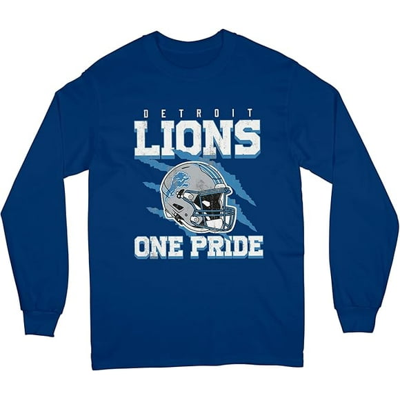 NFL Detroit Lions One Pride Navy Large Crew Fleece