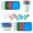 BLUE, variant on Mainstays Kids 24-Piece Multicolor Plastic Dinnerware Set