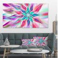 thumbnail image 1 of Dancing Pink Flower Petals - Floral Canvas Art Print, 1 of 4