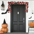 thumbnail image 5 of Moocorvic Thanksgiving Fall Black Pumpkin Garland 5.74 FT, with Orange Pumpkins Berries Autumn Leaf Vines Table Decoration for Party Mantle Indoor, 5 of 7
