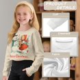 thumbnail image 6 of DISNIMO Girl's Long Sleeve Crop Tops Christmas Snowman Printed Kids Crewneck Pullover Sweatshirt Fashion Loose Cropped Sweatshirt for Teens Youth, 6 of 7