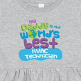 thumbnail image 4 of Inktastic Hvac Technician Daddy Girls Baby Dress, 4 of 5
