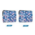 thumbnail image 7 of FORMRS 13-13.3 inch Laptop Sleeve Case Soft Carrying Quilted Computer Bag Cover, Blue Daisy, 7 of 7