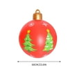 thumbnail image 2 of Inflatable Christmas Ball Decoration, Large Outdoor LED Lighted Ornament for Yard Porch Garden Holiday Party Festive Decor(B), 2 of 4