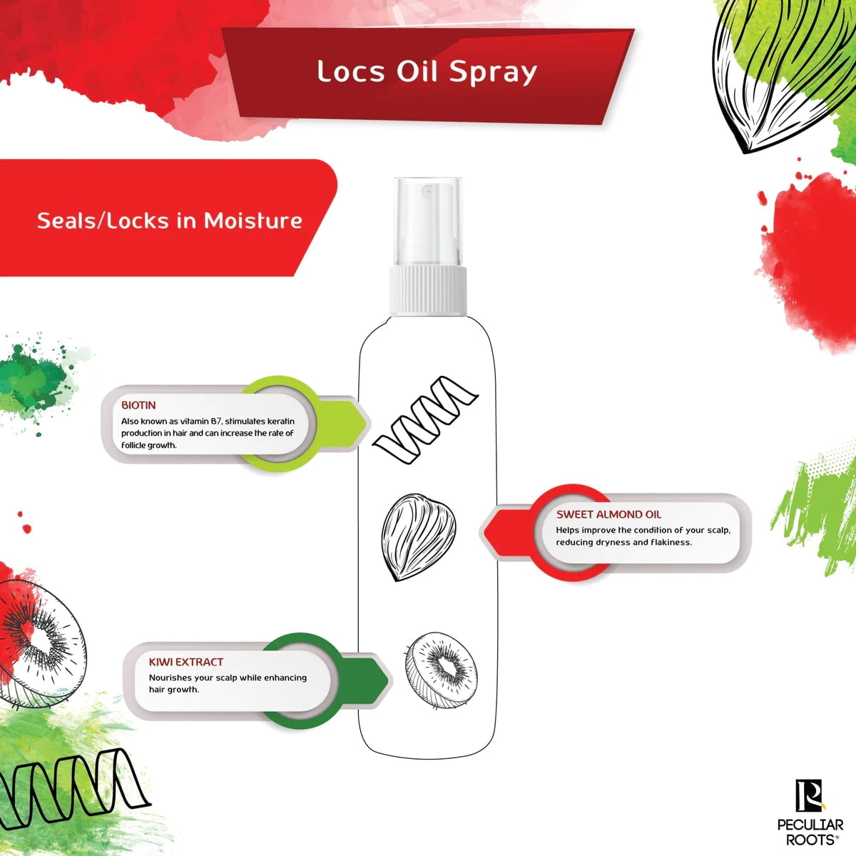 Peculiar Rotos Locs Vegan Hair Oil Spray | 4 oz