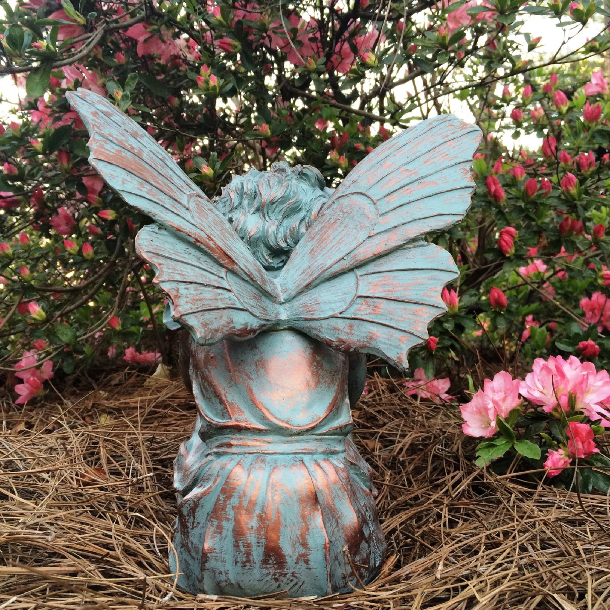 Homestyles 12"H Caroline Fairy in Bronze Patina Home Patio & Garden Large Statue