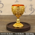 thumbnail image 1 of Bgsha Gobelet Rétro Gobelet en Métal Embossé Gobelet à Vin Mini Gobelet Doré Ornements Rétro pour Décoration de Bar Collection Maison Cadeaux, 1 of 9