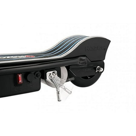 Razor - E100 Glow Electric Scooter w/10 mph Max Speed - Black/Blue