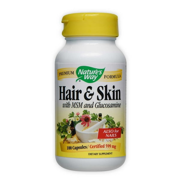 Nature's Way Hair & Skin Capsule, 100 Count - Walmart.com - Walmart.com