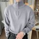 thumbnail image 5 of INCERUN Tops 2024 Moda de estilo coreano Nuevos jerseys con textura para hombre Ropa de calle informal Suéteres de cuello alto de manga larga sólidos S-5XL, 5 of 5