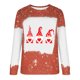 thumbnail image 4 of Puntoco moda mujer cuello redondo manga larga camiseta otoño estampado blusa suelta tops Puntoco Puntoco-7187, 4 of 5