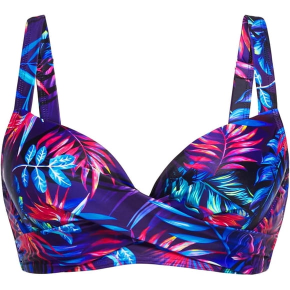 Aqua Eve Haut de Bikini à Armatures pour Femmes - Haut de Maillot de Bain Rehausseur Soutien-Gorge Rembourré Maillot de Bain 2025 Torsadé devant